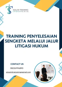 pelatihan PENYELESAIAN SENGKETA MELALUI JALUR LITIGASI HUKUM online